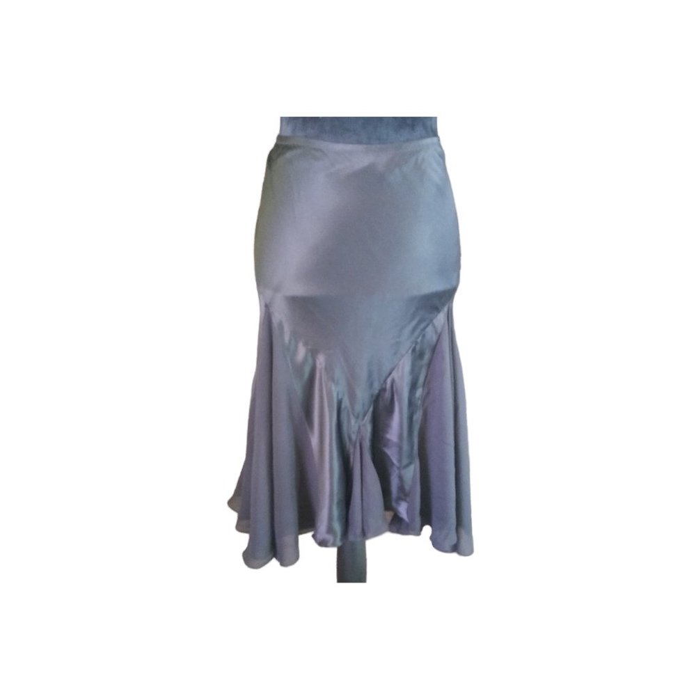 Max Studio Black Silk Skirt